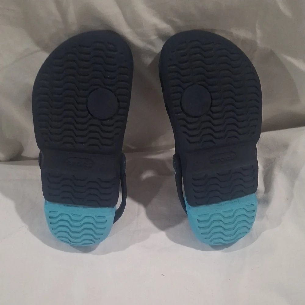CROCS Kids Dark Blue Water Shoes Size C11